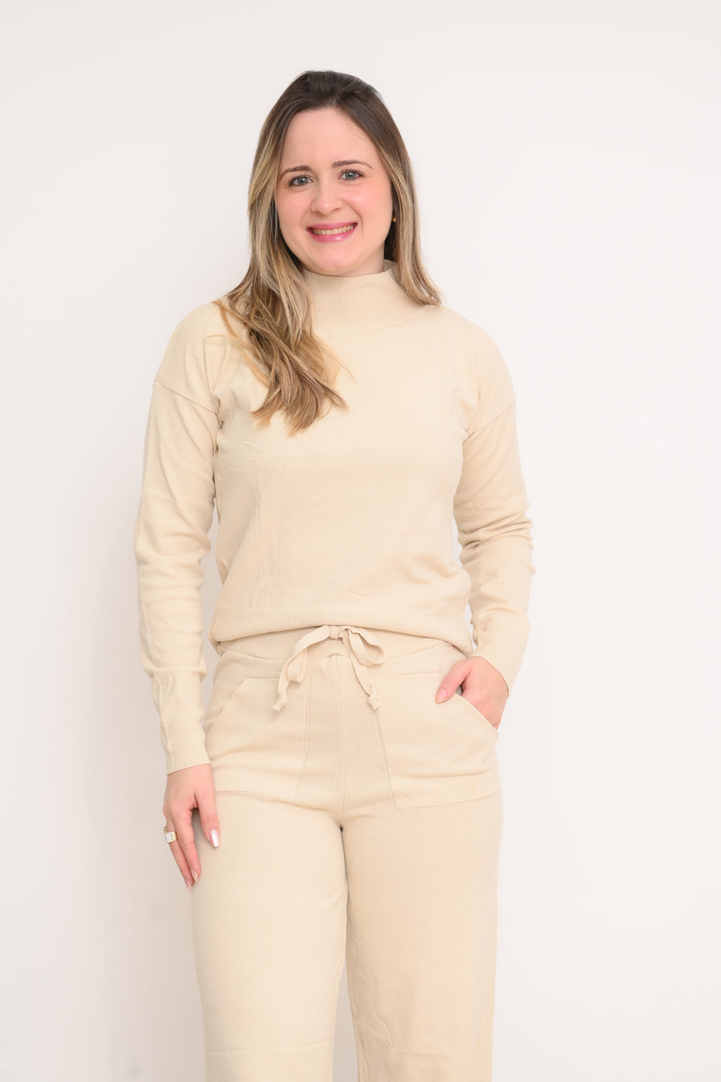 CONJUNTO  TRICOT MODAL TÂNIA ELEGANCE