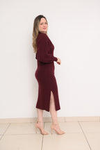 VESTIDO MANGA BUFANTE