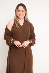 CONJUNTO VESTIDO CASACO MARILZA