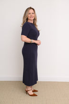 VESTIDO CANELADO NUBIA
