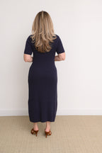 VESTIDO CANELADO NUBIA