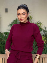 CONJUNTO  TRICOT MODAL TÂNIA ELEGANCE