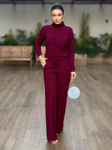 CONJUNTO  TRICOT MODAL TÂNIA ELEGANCE